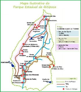 Mapa Ilustrativo do Parque Estadual do Ibitipoca