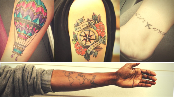Veja esses 14 estilos de tatuagens de viagem para quem ama viajar!