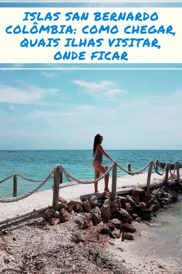 O arquipélago das Islas San Bernardo fica a duas horas de Cartagena das Índias, em pleno caribe colombiano. Veja todas as dicas sobre as Islas San Bernardo. Como chegar, onde ficar, quais ilhas visitar. #colombia #caribe #islassanbernardo